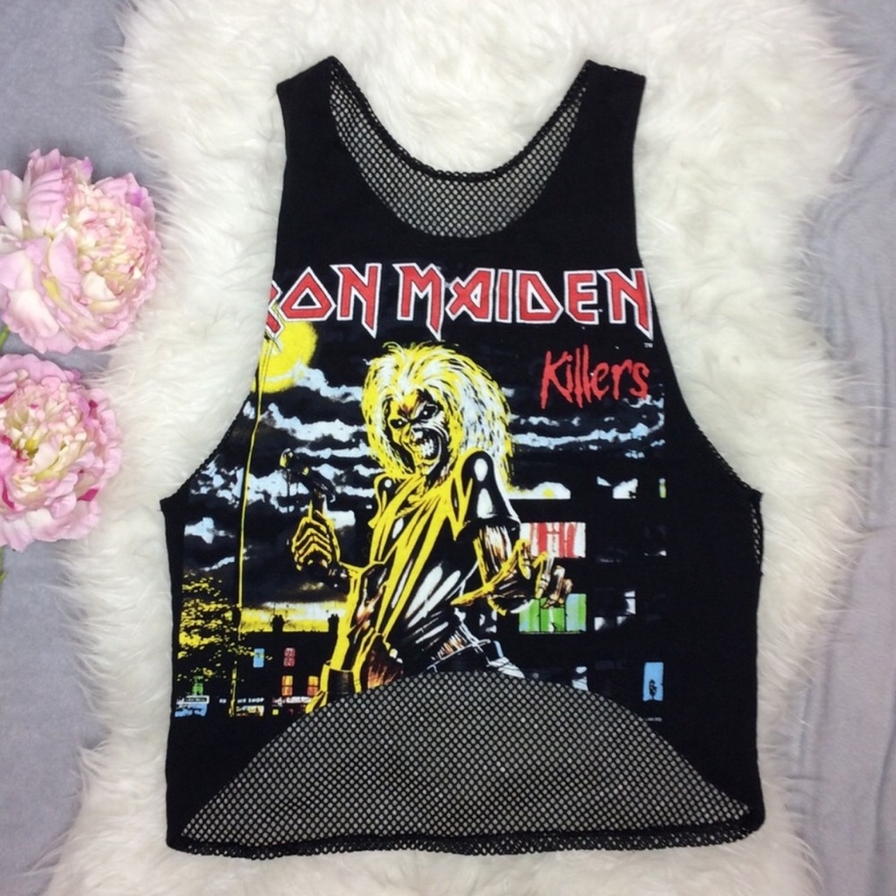 Vintage inspired Iron Maiden Crop